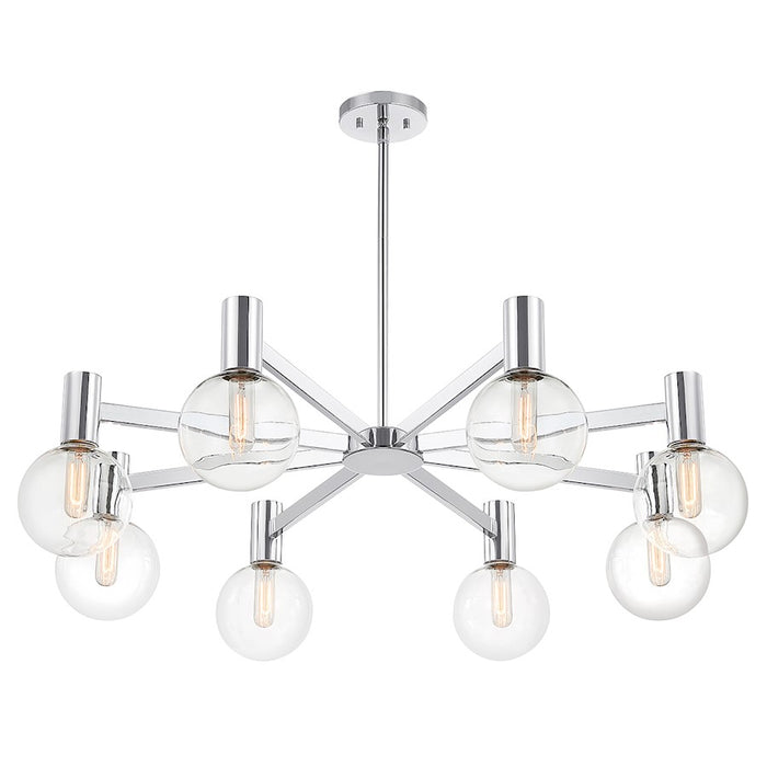 Savoy House Wright 8-Light Chandelier, Chrome