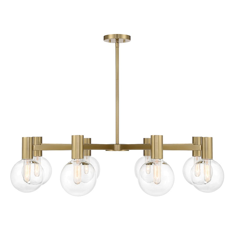 Savoy House Wright 8-Light Chandelier, Warm Brass