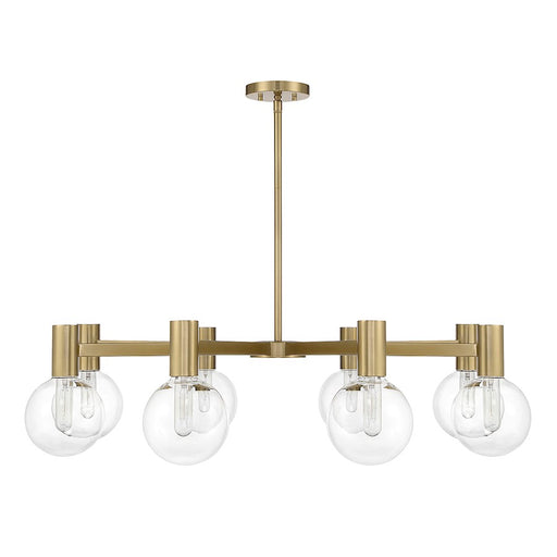 Savoy House Wright 8-Light Chandelier, Warm Brass