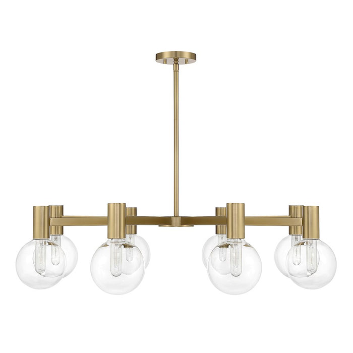 Savoy House Wright 8-Light Chandelier, Warm Brass