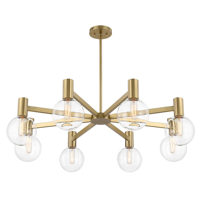 Savoy House Wright 8-Light Chandelier, Warm Brass