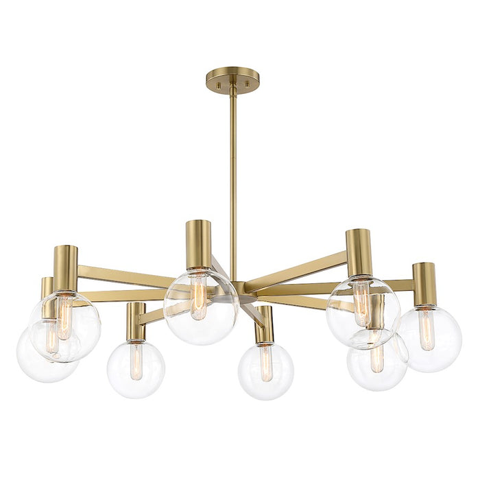 Savoy House Wright 8-Light Chandelier, Warm Brass