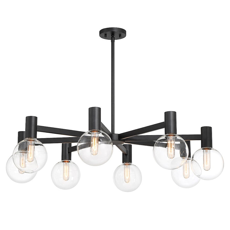 Savoy House Wright 8-Light Chandelier, Matte Black