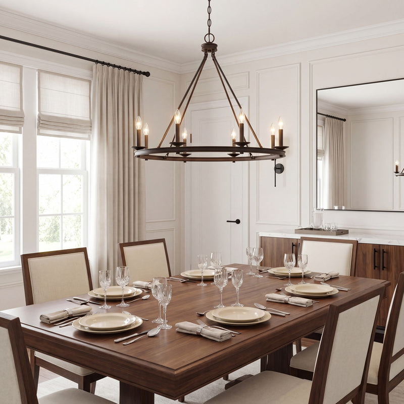 Savoy House Middleton 8-Light Chandelier, Classic Bronze