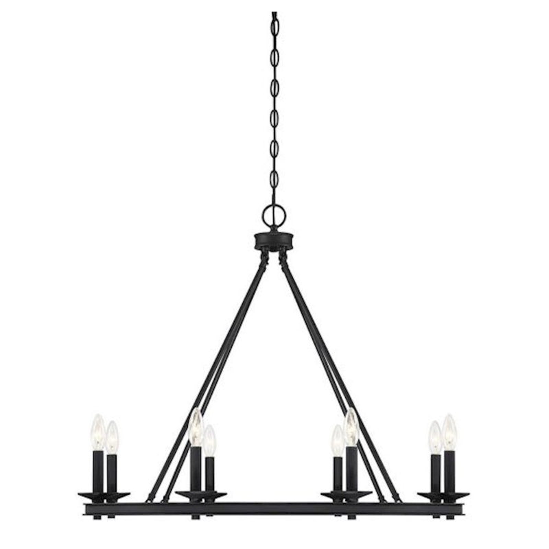 Savoy House Middleton 8-Light Chandelier, Matte Black