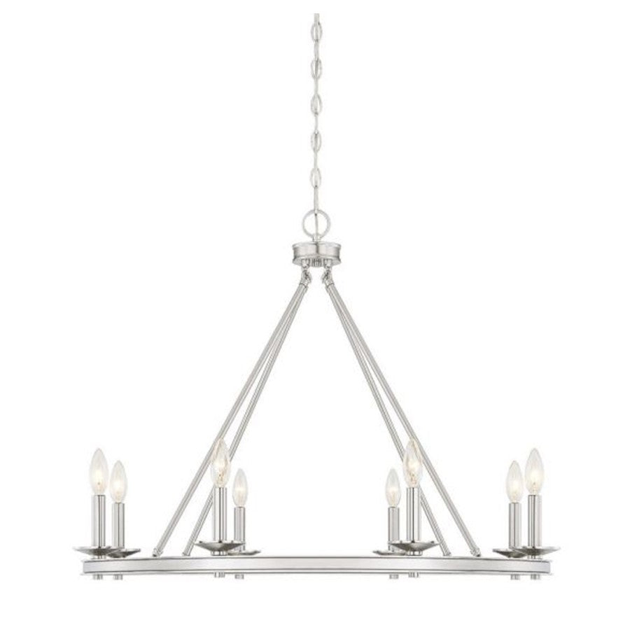 Savoy House Middleton 8-Light Chandelier, Satin Nickel - 1-308-8-SN