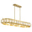 Savoy House Gideon 8-Light Linear Chandelier, Warm Brass