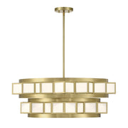 Savoy House Gideon 6-Light Chandelier, Warm Brass - 1-3166-6-322