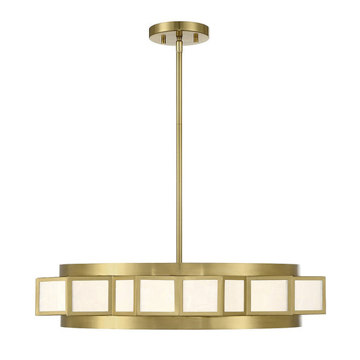 Savoy House Gideon 4-Light Chandelier, Warm Brass - 1-3167-4-322