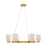 Savoy House Isla Blanca 6-Light Chandelier, Warm Brass - 1-3170-6-322