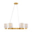 Savoy House Isla Blanca 6-Light Chandelier, Warm Brass