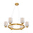 Savoy House Isla Blanca 6-Light Chandelier, Warm Brass