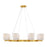 Savoy House Isla Blanca 8-Light Chandelier, Warm Brass