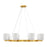 Savoy House Isla Blanca 8-Light Chandelier, Warm Brass