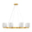 Savoy House Isla Blanca 8-Light Chandelier, Warm Brass