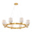 Savoy House Isla Blanca 8-Light Chandelier, Warm Brass