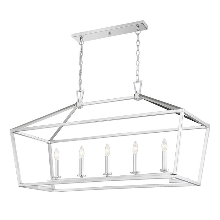 Savoy House Townsend 5Lt 24" Linear Chandelier, Nickel