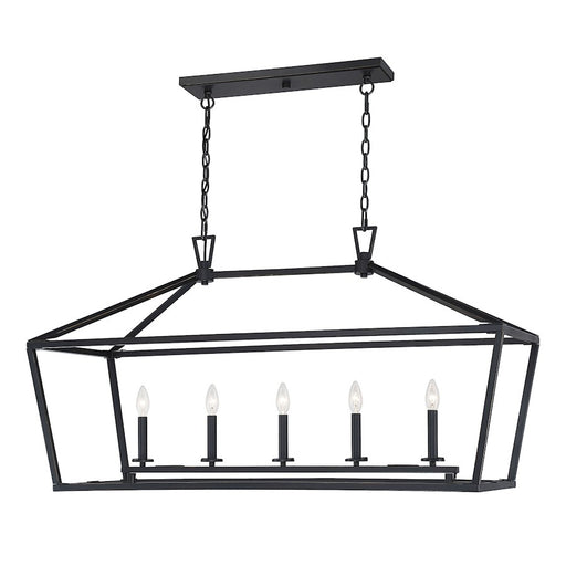 Savoy House Townsend 5-Light 24" Linear Chandelier, Classic Bronze