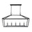 Savoy House Townsend 5-Light 24" Linear Chandelier, Matte Black - 1-324-5-89