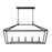 Savoy House Townsend 5-Light 24" Linear Chandelier, Matte Black