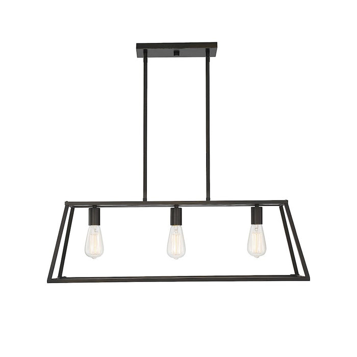 Savoy House Denton 3-Light Linear Chandelier, Classic Bronze - 1-326-3-44