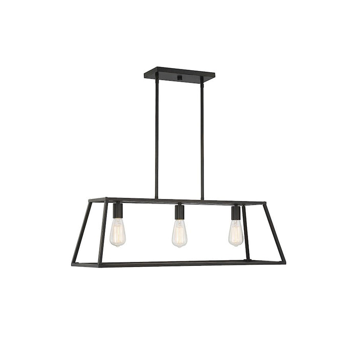 Savoy House Denton 3-Light Linear Chandelier, Classic Bronze