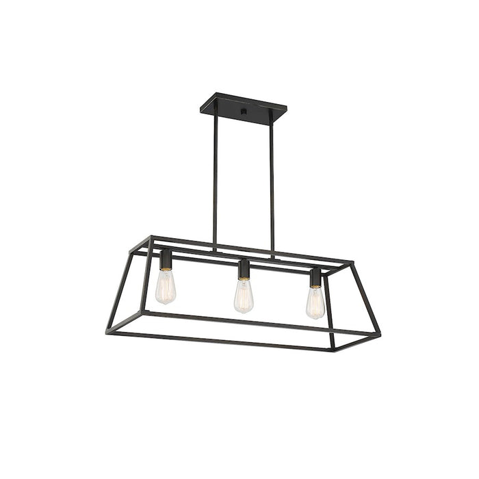 Savoy House Denton 3-Light Linear Chandelier, Classic Bronze