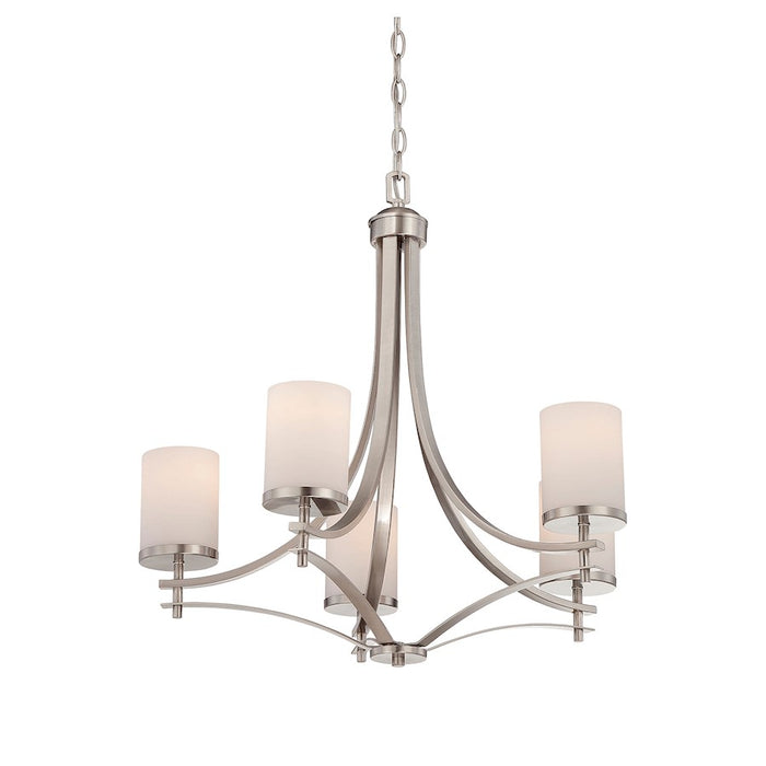 Savoy House Colton 5-Light Chandelier, Satin Nickel