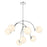 Savoy House Marias 7 Light Chandelier, Polished Chrome/Strie