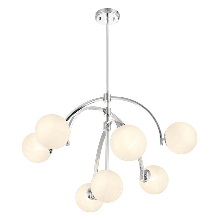 Savoy House Marias 7-Light Chandelier, Polished Chrome