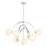 Savoy House Marias 7 Light Chandelier, Polished Chrome/Strie