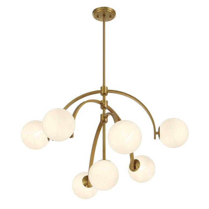 Savoy House Marias 7-Light Chandelier, Warm Brass