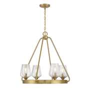 Savoy House Carlton 4-Light Chandelier, Warm Brass - 1-3392-4-322