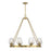 Savoy House Carlton 8-Light Chandelier, Warm Brass