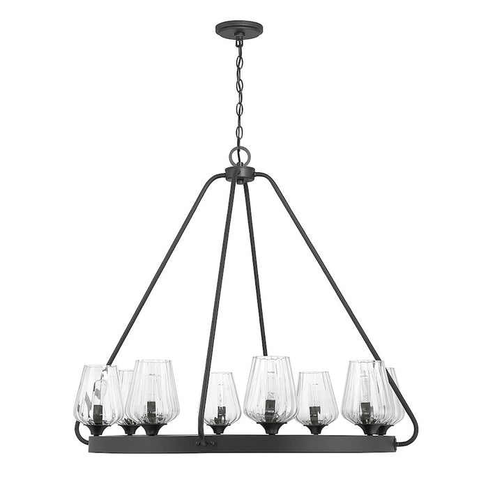 Savoy House Carlton 8-Light Chandelier, Matte Black