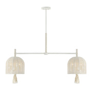 Savoy House Lunara 6 Lt Chandelier, Cotton/White Cotton, Cotton - 1-3403-6-341