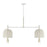 Savoy House Lunara 6 Lt Chandelier, Cotton/White Cotton, Cotton