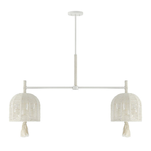 Savoy House Lunara 6 Lt Chandelier, Cotton/White Cotton, Cotton
