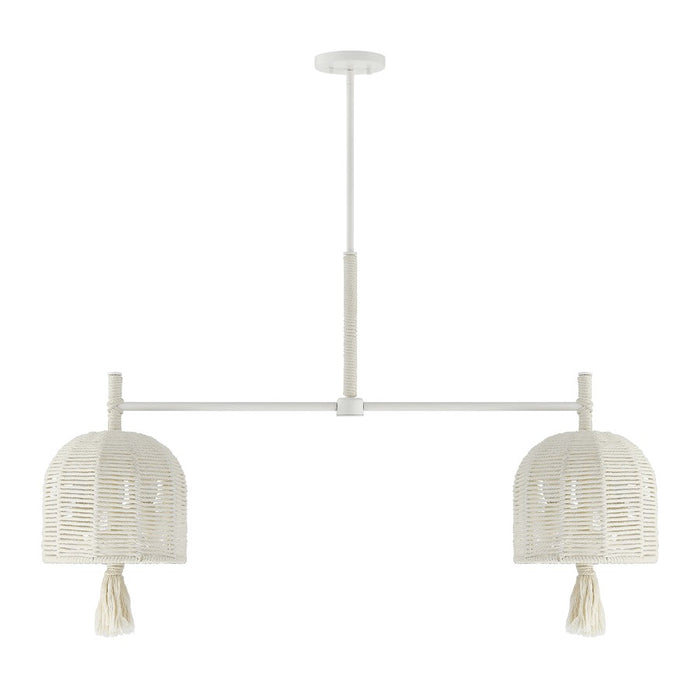 Savoy House Lunara 6 Lt Chandelier, Cotton/White Cotton, Cotton
