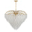 Savoy House Boa 15 Light Chandelier, Warm Brass/Clear Frosted