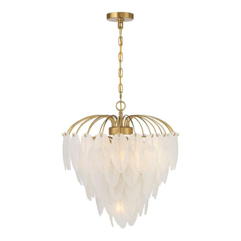 Savoy House Boa 6-Light Chandelier, Warm Brass