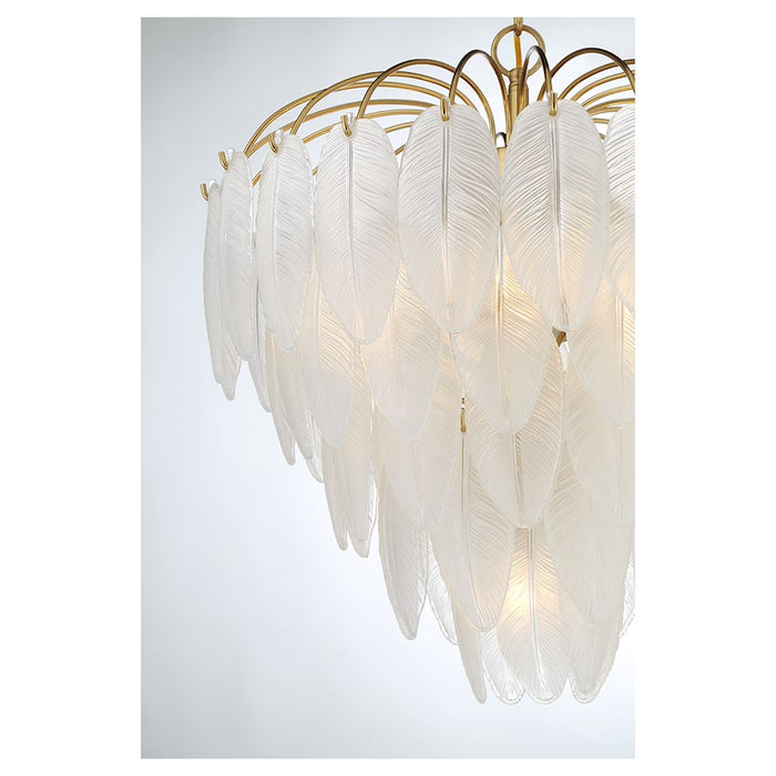 Savoy House Boa 6-Light Chandelier, Warm Brass