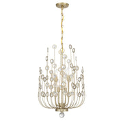 Savoy House Irina 4 Light Chandelier, Noble Brass - 1-3597-4-127