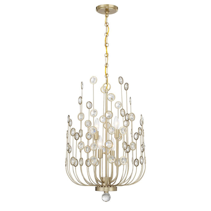 Savoy House Irina 4 Light Chandelier, Noble Brass - 1-3597-4-127