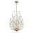 Savoy House Irina 4 Light Chandelier, Noble Brass