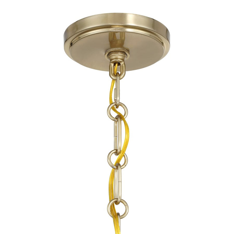 Savoy House Irina 4 Light Chandelier, Noble Brass