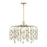 Savoy House Irina 6 Light Chandelier, Noble Brass