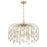 Savoy House Irina 6 Light Chandelier, Noble Brass