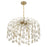 Savoy House Irina 6 Light Chandelier, Noble Brass