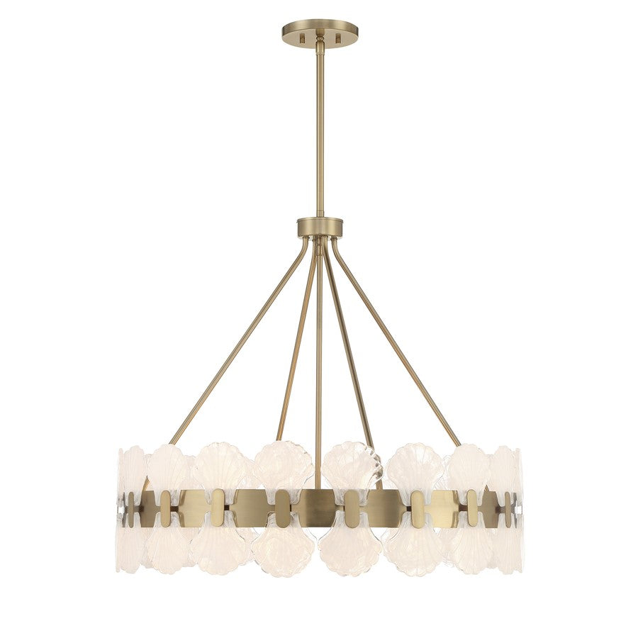 Savoy House Bancroft 6 Lt Chandelier, Noble Brass - 1-3605-6-127